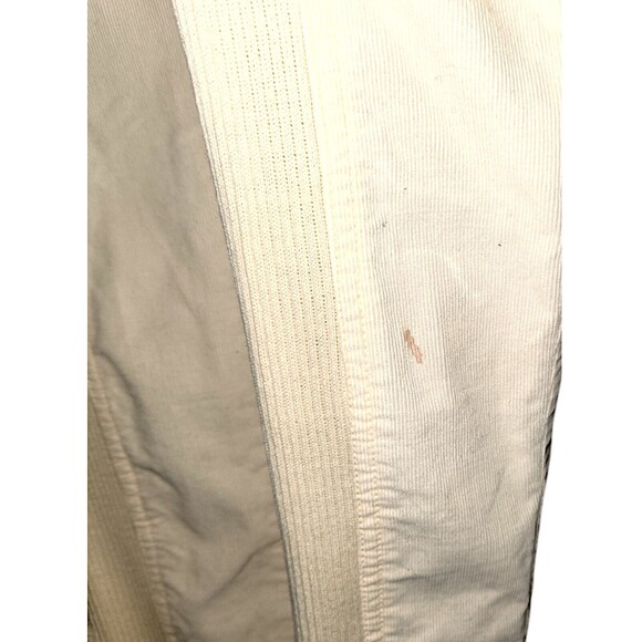 Vintage SAINT GERMAIN Corduroy JUMPSUIT Ladies 44 Pale Yellow Zip-Up Coveralls - Picture 2 of 6